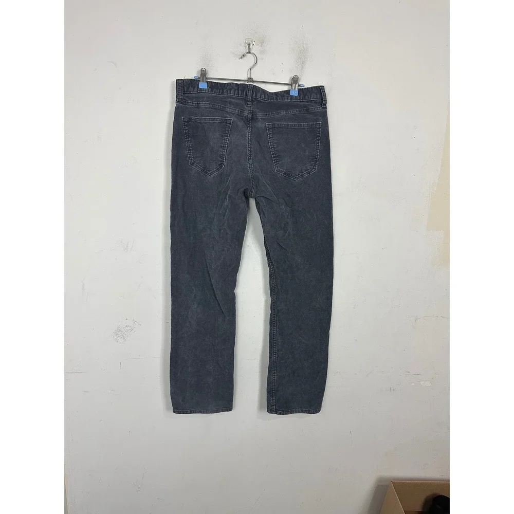 Banana Republic Vintage Straight Corduroy Pants Mens 33x30 Dark Pearl Gray